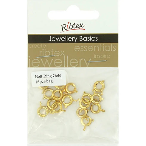 8mm Metal Alloy Bolt Ring Clasp (available in 2 colours)